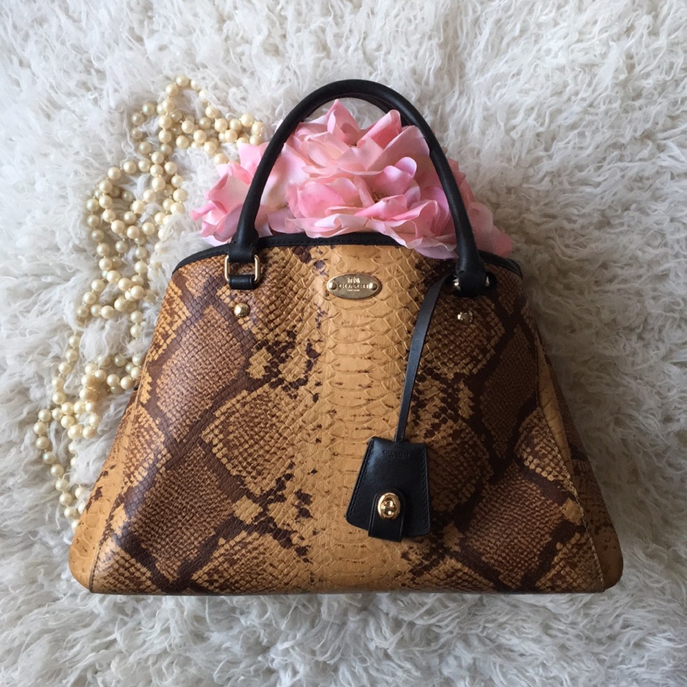 Limited Edition Coach Gorgeous Python Snake Print… - image 3